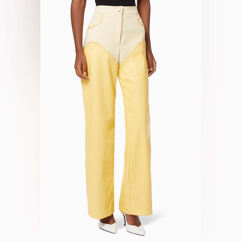 PARIS GEORGIA - Oversized Leather Cowboy Trousers